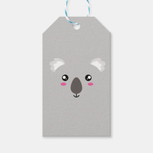 Koala Bear Cute Cartoon Face Gift Tags
