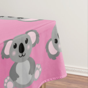 Koala Bear Cute Kid Birthday Party Tablecloth