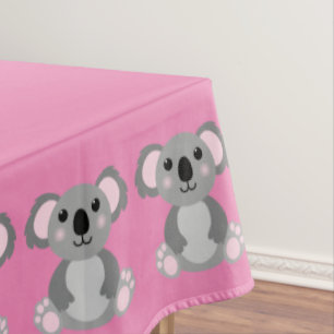 Koala Bear Cute Kid Birthday Party Tablecloth