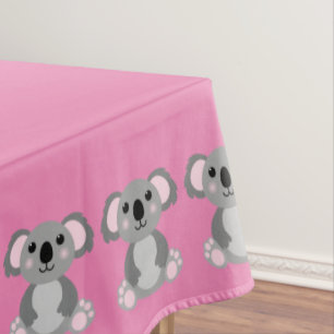 Koala Bear Cute Kid Birthday Party Tablecloth