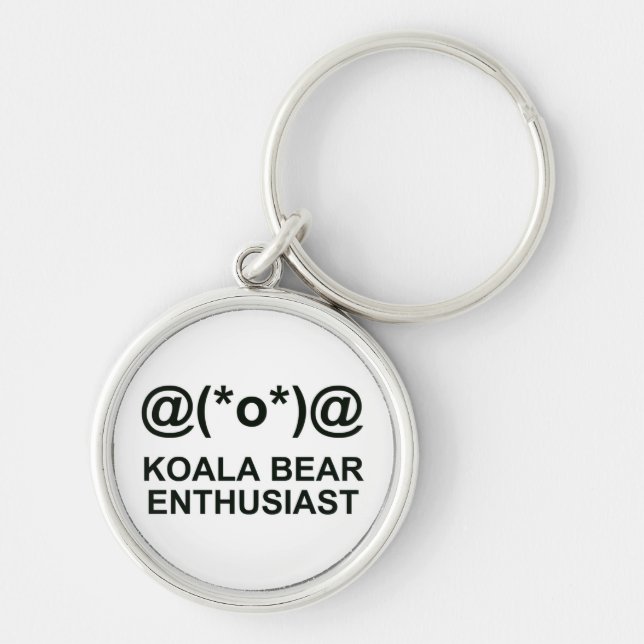 Koala Bear Enthusiast Key Ring (Front)