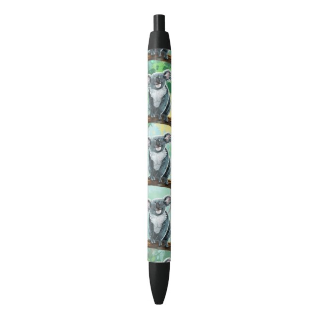 Koala Bear Gifts & Accessories Black Ink Pen (Front Vertical)