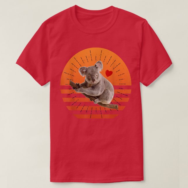 Koala Bear Gifts Retro Sunset Animal Lover Koala 1 T-Shirt (Design Front)