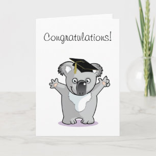 Koala Bear Graduate Card
