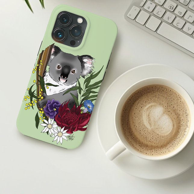 Koala Bear Green Case-Mate iPhone Case (Creator Uploaded)