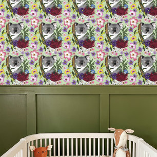 Koala Bear Green Wallpaper
