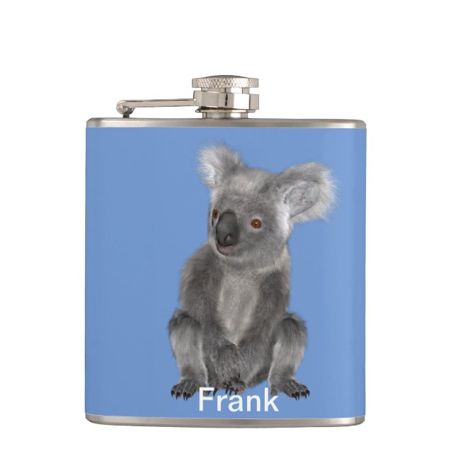 Koala Bear Hip Flask (Front)