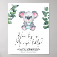 Koala Bear - How big is mummy's belly game