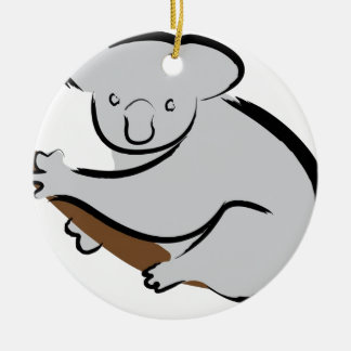 Koala bear in tree ceramic tree decoration
