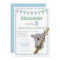 Koala Bear Invitation Cute Boy Birthday Party