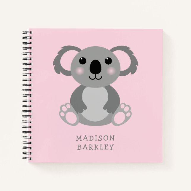 Koala Bear Kid's Cute Notebook (Front)