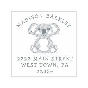 Koala Bear Kid's Cute Return Address Stamp