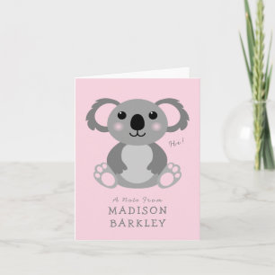 Koala Bear Kid's Cute Stationary Cards