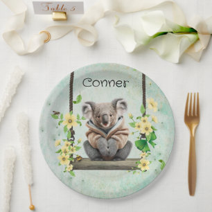 Koala Bear Kids Paper Plate