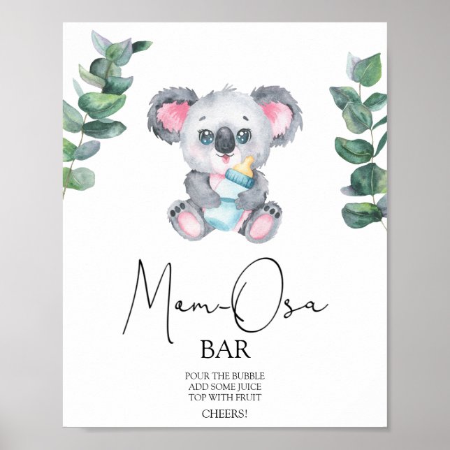 Koala Bear Momosa bar Poster (Front)