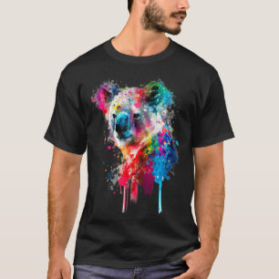 Koala Bear Paint Splatter Australian Animal  Koala T-Shirt