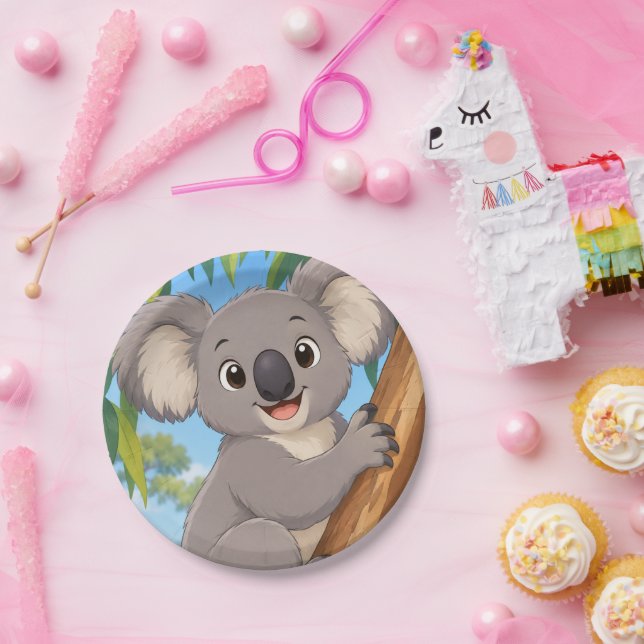Koala Bear Paper Plates (Party)