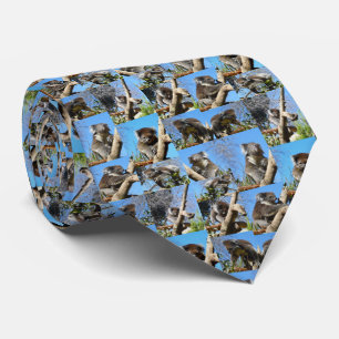 Koala Bear Photo Collage, Tie