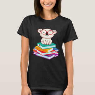 Koala Bear Reading Books Bookworm Koala T-Shirt