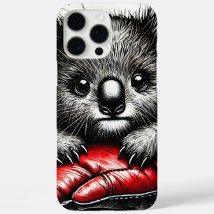 Koala Bear Resting in a Red Boxing Glove iPhone 16 Pro Max Case