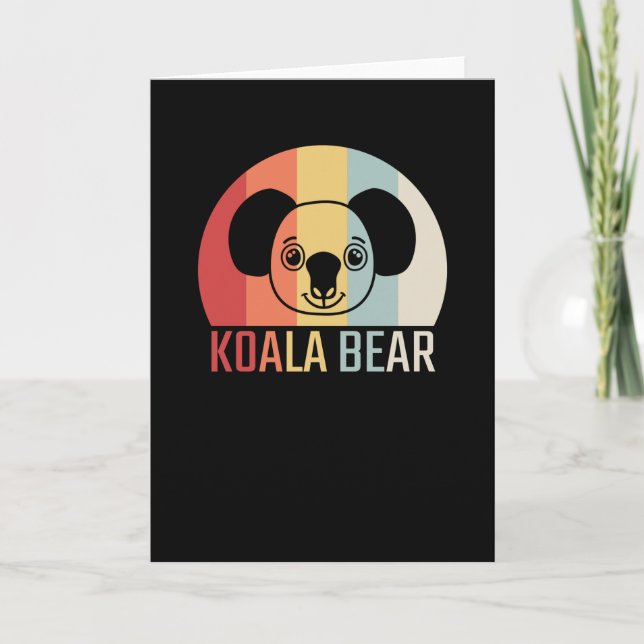 Koala Bear Retro Card (Front)