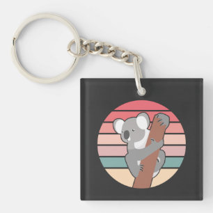 Koala Bear Retro Key Ring