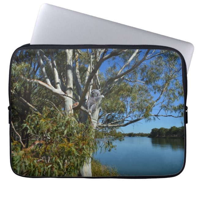 Koala Bear Sleeping In Gum Tree, Laptop Sleeve (Front)