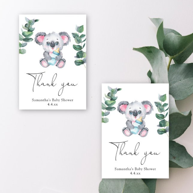Koala bear thank you baby shower (Creator Uploaded)