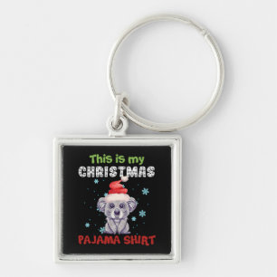 Koala Bear This Is My Christmas Pajama Shirt Key Ring