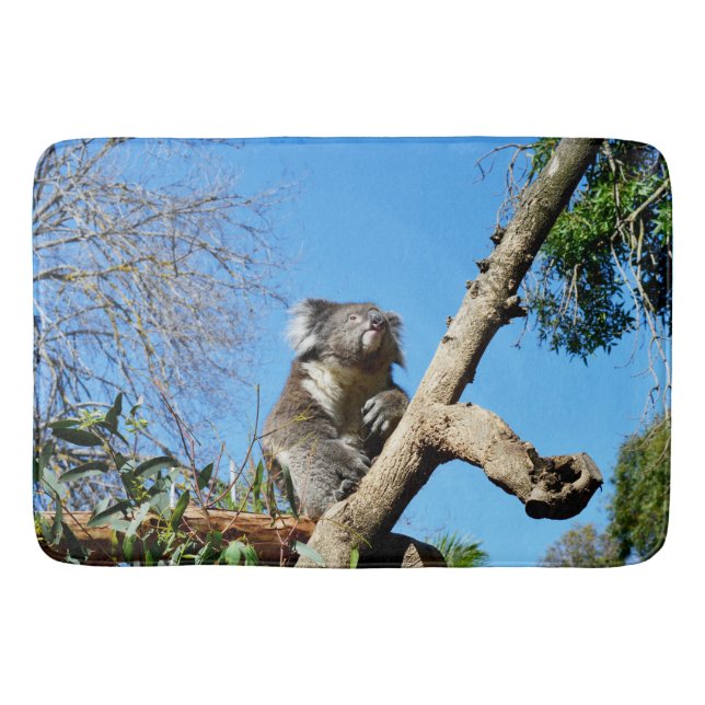 Koala Bear Time To Reflect On Life,  Bath Mat (Front)