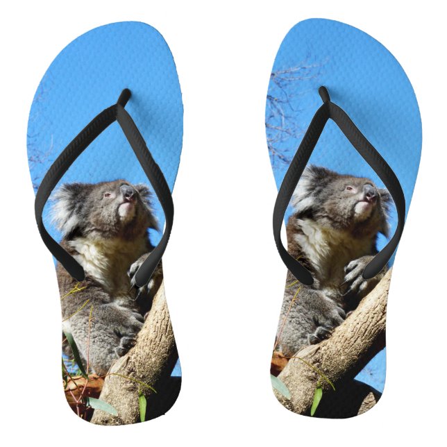 Koala Bear Time To Reflect On Life,  Flip Flops (Footbed)