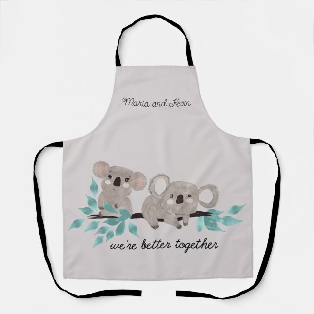 Koala Bear Water Colour Apron (Front)