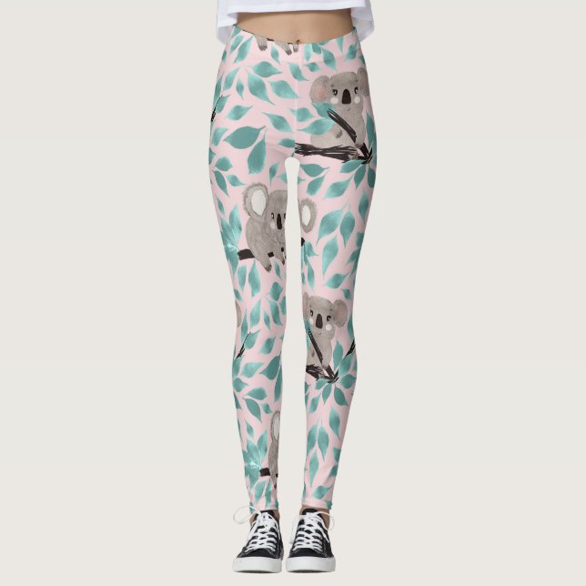 Koala Bear Water Colour Leggings (Front)