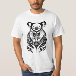 Koala Bear Wild Animal Nature Illustration Art Tat T-Shirt