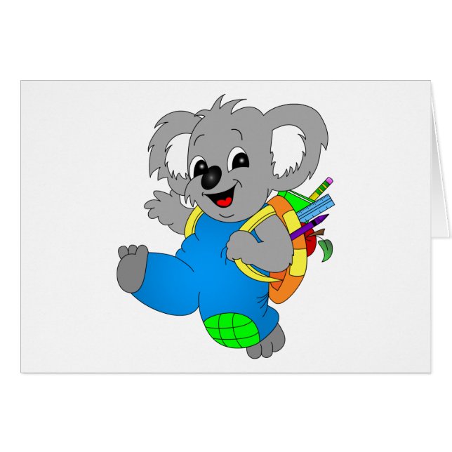 Koala Bear with backpack (Front Horizontal)