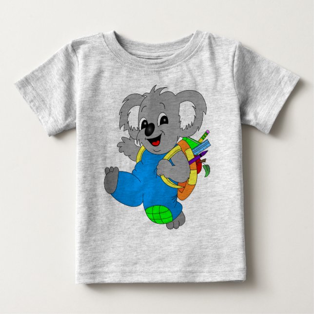 Koala Bear with backpack Baby T-Shirt (Front)