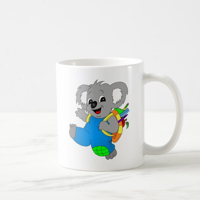 Koala Bear with backpack Coffee Mug (Right)