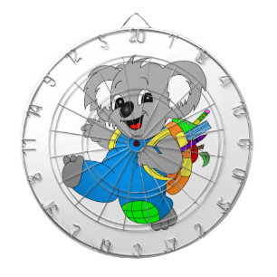 Koala Bear with backpack Dartboard