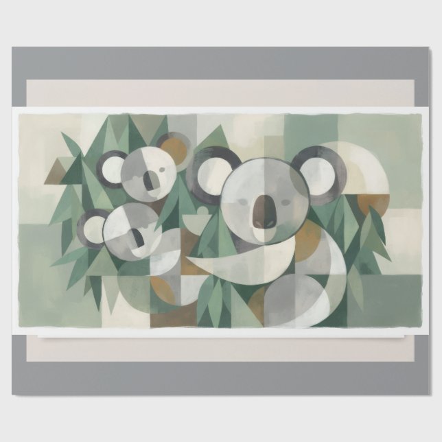 Koala Bear Wrapping Paper (Flat)