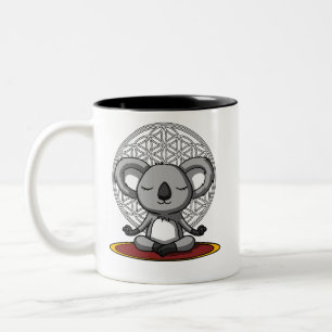 Koala Bear Zen Yoga Meditation Animal Two-Tone Coffee Mug