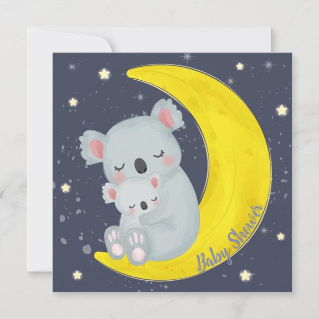 Koala Bears Baby Shower Invitation (Front)