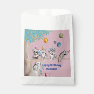 Koala Bears Birthday Party Animal Girls Pink Favour Bags