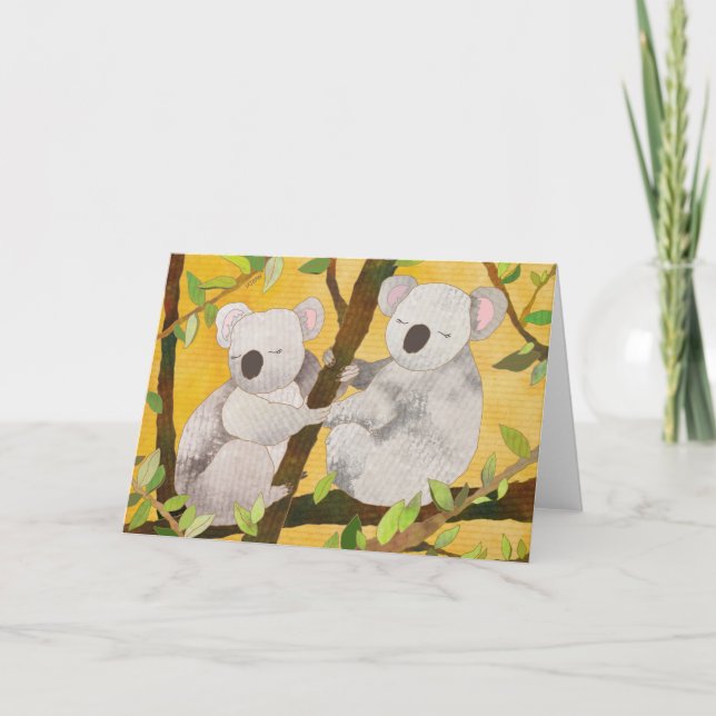 Koala Bears Blank Card (Front)