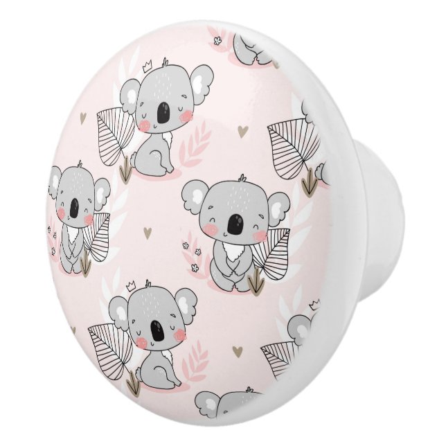 Koala Bears Ceramic Knob (Right)