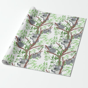 Koala Bears In A Tree Wrapping Paper