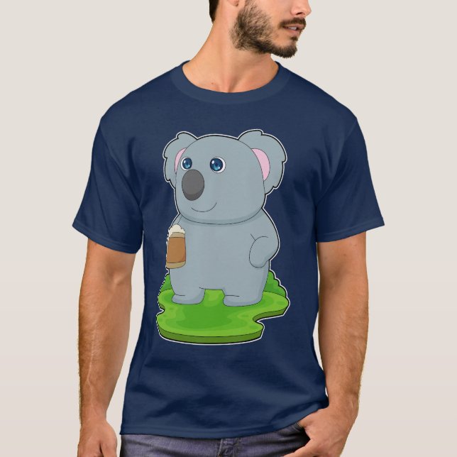Koala Beer mug Beer T-Shirt (Front)
