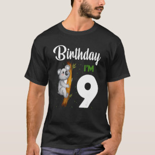 Koala Birthday 9th Girl 9 Year Old Koalas Kids Bo T-Shirt