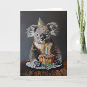 Koala Birthday Bash Greeting Card