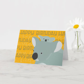 Koala Birthday Card