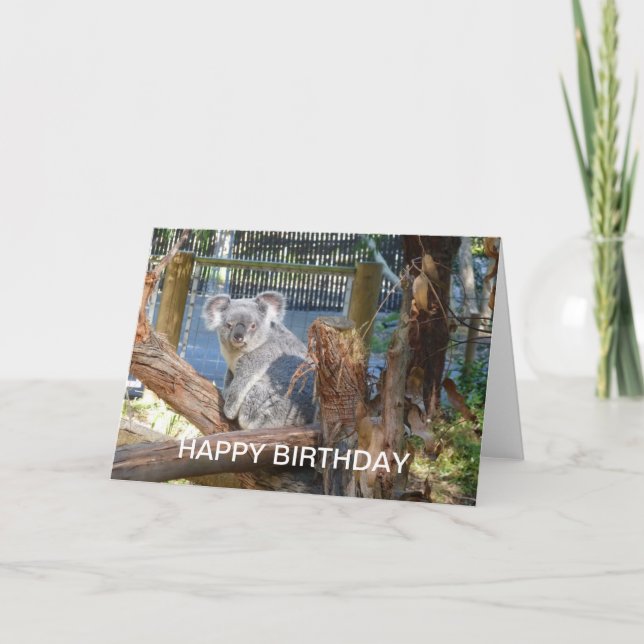 Koala Birthday Card (Front)